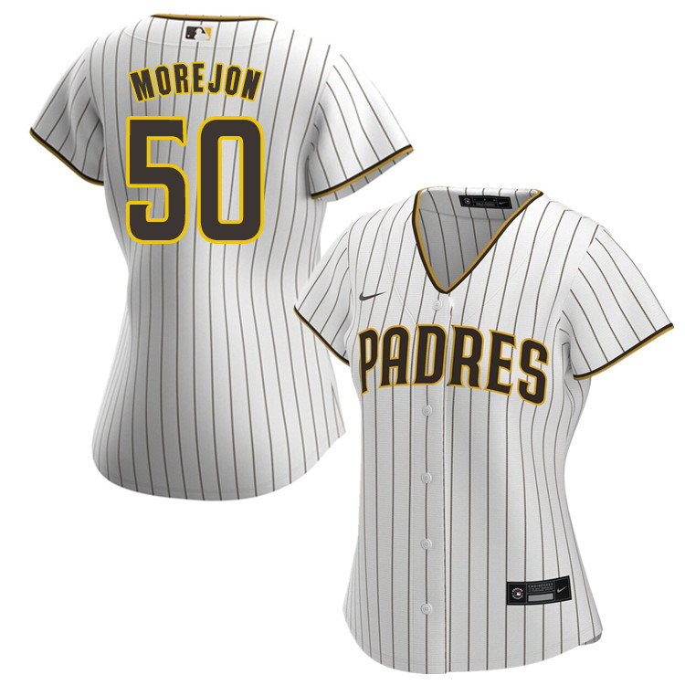 Nike Women #50 Adrian Morejon San Diego Padres Baseball Jersey Sale-White